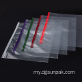 Transparent အဝတ်အစား zip custom ziplock အိတ်များ